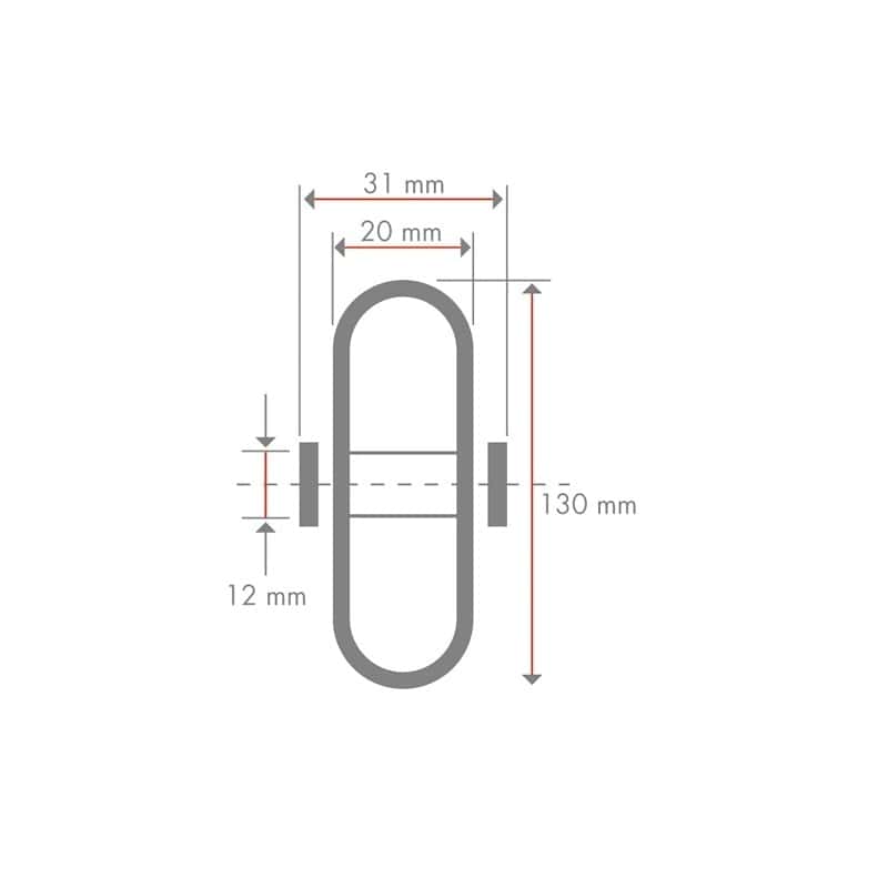 A70.130 1 Hjul til legeredskaber 130 mm - Billede 2