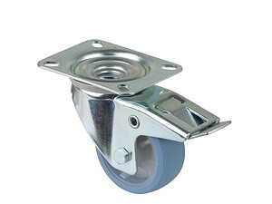 80 mm TPE hjul med bremse