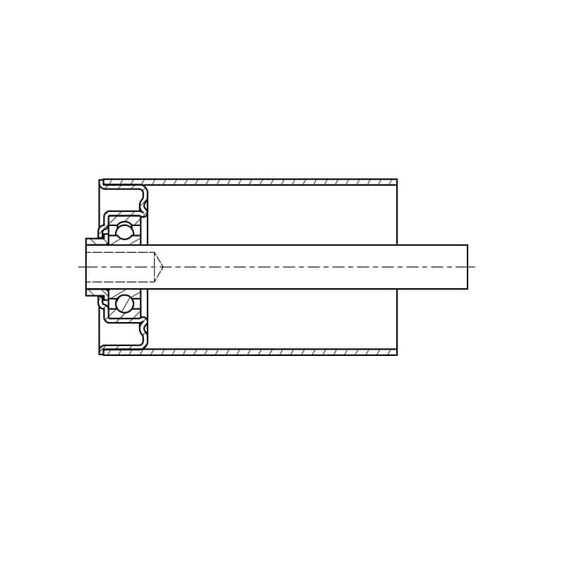 S55 xxx xxx xxx tegning Rulle for rullebane 200/220 S55 - Billede 2