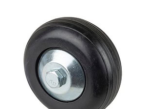 80 mm sort gummihjul