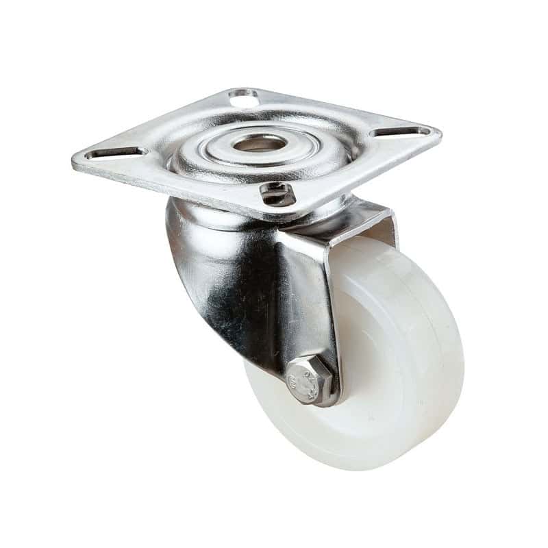 G100.A90.052 Rustfri gaffel med plast hjul