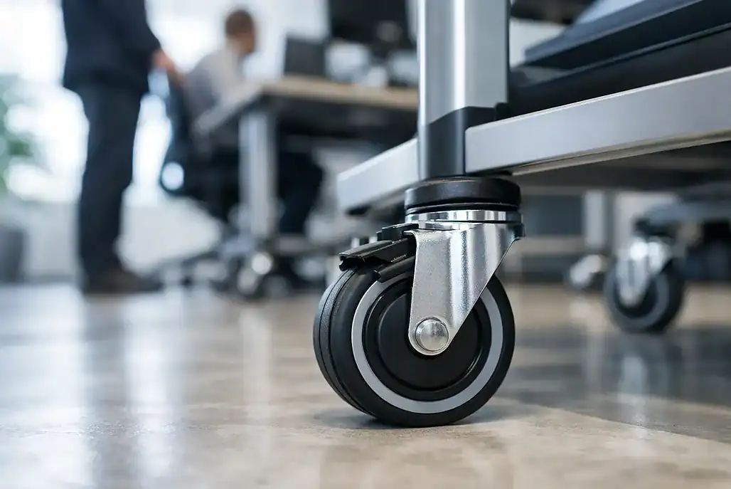 Hjul til mobile arbejdsstationer valgt rigtigt